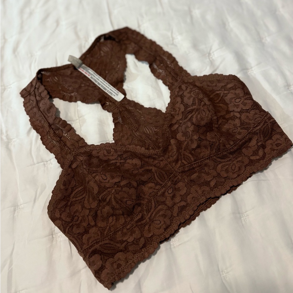Free people•Galloon Lace Bralette• Small/Brown